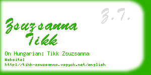 zsuzsanna tikk business card